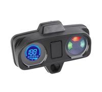 Ausla Motorcycle Speedometer Gauge LCD Display Odometer with 7 Color Backlight DC 12V Hall Sensor 199kmh Speed Readout for CG125 2000 2008 TITAN 150 CG150 Fan150 Riders