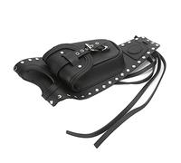 Ausla Motorcycle Tank Bag Artificial Leather Fuel Tank Bag Rivet Design Large Storage Strap Mount for Riders Fit for XLX1000 XL1200X XLH883 3.3 Gallon