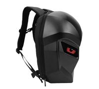 Ausla Motorcycles Knight Backpack, Programmable Color 17" LED Screen 20L Hardshell Helmet Laptop Bag with USB Port for Travel, Hiking, Cycling (Black)