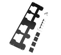 Ausla Mounting Plate Aluminum Alloy Front Storage Mount for System Tool Box Easy Installation Screw Fixed Mount for Radio and Organizers
