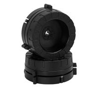Ausla Nab Hub Adapter for 1/4 Inch Reel to Reel, Lockable Plastic Base | Compatible with Studer Akai, High Concentricity Rotation, Anti-Loosening Mechanism, Sturdy PVC Construction