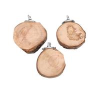 Ausla Natural Wood Bird Perch Platform Comfortable Round Perch Stand with Metal Wing Nuts for Small Birds Canaries Finches Parakeets Lovebirds Budgies