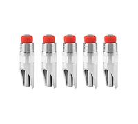 Ausla Nipple Drinker Waterer, Stainless Steel Automatic Drinker Nozzle for Sows Piglets, 5pcs Duck Mouth Shape Waterer for Farm Poultry with Strong Spring and Leakproof Design