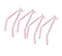Ausla Non Slip Bow Hair Clip Rose Pink Satin Ribbon Hair Clips 4PCS Polyester Silk Like Flowing Tails for Women Girls Ponytail Half Up Styles Wedding Party Everyday Wear (4pc)