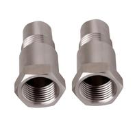Ausla O2 Sensor Adapter, Stainless Steel, M18x1.5 Thread, 2 Pack | Vehicle Exhaust Use, Stainless Steel Build, M18x1.5 Compatibility, Oxygen Sensor Fitting, Storage, 2 Pack