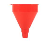 Ausla Oil Filling Funnel with 56cm Soft Pipe, 8cm Diameter | Red Plastic Construction, 22in Flexible Extension, Controlled Fluid Pour, Car Garage Tool, Narrow Tank Access