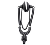 Ausla Outboard Motor Muff, Round Shape Dual Flow Boat Flusher with Hose Adapter for Engines Black