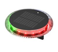 Ausla Outdoor Navigation Lights, Solar Powered 6 Modes IP67 Waterproof Navigation Warning Light with Remote Control for Fishing Boats Yachts