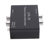 Ausla Passive Bass Attenuator, 150Hz-250Hz Switchable | 50KΩ Input Output Impedance, 3.5mm Stereo Jack, Aluminum Alloy Housing, Low Noise Signal, Sound System Integration