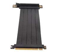 Ausla PCI-E 4.0 X16 Riser Cable, Compatible with RTX4090, RTX4080, RX7900XTX, 90 Degree GPU Extension Cable for Flexible GPU Riser Cable, 128Gbps Transmission, Slim Design (30cm)