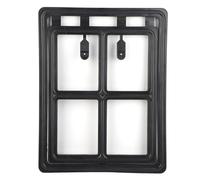 Ausla Pet Door for Screen Door and Window, Magnetic Lock, Easy Installation Black Plastic, Ideal for Cats and Dogs (XL field style)