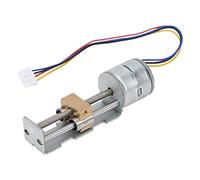 Ausla Planetary Stepper Motor, Metal 2 Phase 4 Wire Linear Screw Motor 20mm 18 Degree Step Angle 5 to 9V 45mm Screw 34mm Stroke for Printers Measuring Equipment Projects