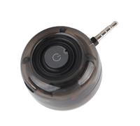 Ausla Plug Portable Speaker, Mini 3.5mm Plug Stereo Bass SoundBox with 240H Standby 4H Playback, Transparent Acrylic Design for HiFi Enhanced Sound Amplification for Travel and