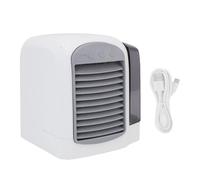 Ausla Portable Air Cooler Fan with 380ml Tank, 3 Speed Settings, USB Powered, 15x15x17cm/5.9x5.9x6.7in