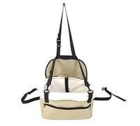 Ausla Portable Car Dog Kennel, Cloth Material, Safety Leash and Extra Pocket for Small Dogs (AsShown)