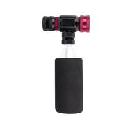Ausla Portable CO2 Bike Tire Inflator, Prestass Schrader Valve Compatible for Mountain Road Bikes with Insulated Sleeve, No CO2 Cartridges Included (Black-Red)