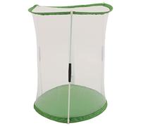 Ausla Portable Cylindrical Bracket Observation Cage Portable Mesh Holder with Fine Transparent Mesh Double Zipper Door for Butterflies Mantises Plants Easy