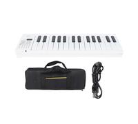 Ausla Portable Foldable Piano Keyboard 61 Key Electric Music Keyboard with Portable Travel Sustain Pedal MIDI, Ideal for All Musicians, Beginners, Students, Professionals, Full Size