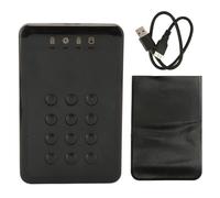 Ausla Portable Hardware Case Encrypted, External Hard Drive with USB 3.0, PIN Authentication, Real Time Encryption, 5Gbps Speed for OS X