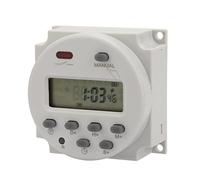 Ausla Programmable Digital Timer Switch Digital Time Relay with 1 Second to 168 Hour Range 8 Daily Programs 90 Day Memory for Street Lamps Neon Lights and Production Equipment (#3)