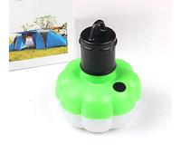 Ausla Pumpkin Shape LED Camping Light ABS Hanging Tent Lamp 3 Light Modes Battery Operated Portable Lantern for Camping Hiking Picnic Tent Decor Kids (Green)