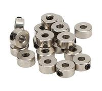 Ausla RC Plane Landing Gear Stopper Set Stainless Steel Wheel Collar 3.1mm 20pcs for Fixed Wing Model Aircraft, Fits 3mm Wire Axles, Reusable Locking Design, Easy Part Replacement