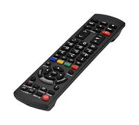 Ausla Replacement TV Remote Control for N2QAYB000487, Universal Remote with Menu Navigation Keys No Setup Required 8m Range, Black Plastic Controller for Digital TV