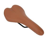 Ausla Road Bike Saddle Bicycle Comfortable Shockproof Ergonomic PU Leather Waterproof UV Resistant with Rail for Men Women (Brown)