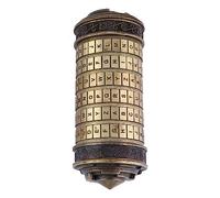 Ausla Romantic Code Lock Cryptex Puzzle Box with Customizable Password and Compartment for Engagement Ring Jewelry and Secret Notes