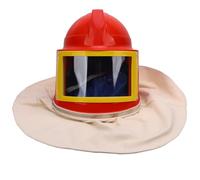 Ausla Sandblaster Helmet, ABS Sandblast Helmet with Safe Air Feed and White Canvas Shoulder Protector, Double Lens Wide View Anti Fog Design for Spraying Cutting Blasting Work