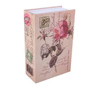 Ausla Secret Safe Security Box Dictionary Book Money Cash Jewelry Lock Box with 2 Keys, Diversion Book Safe Storage Box Portable for Traveling (Rose Diary Type)
