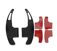 Ausla Shift Paddle Extension Cover Aluminum Alloy Paddle Shifter Extension Deluxe Steering Wheel Upgrade for 2015-2022 Frosted Cutting Technology (Black)