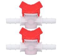 Ausla shut off valve barbed 10mm, 2Pcs Control Valve Water Regulator ABS Switch Kit with Stop Valve Function for Better Control and Safety Easy Installation in Minutes for Liquid Flows (10MM regulato