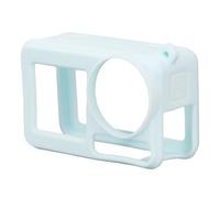 Ausla Silicone Camera Case, Soft Shockproof Anti-Scratch Camera Protective Case with Lens Cover and Strap Compatible with Osmo Action 3/4/5 Pro(Blue)