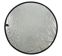 Ausla Silver White 2 In1 Reflector Portable Round Photography Light Reflector for Portrait Photography and Live Lighting (80cm)