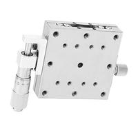 Ausla Sliding Stage Stainless Steel Linear Translation Stage 60 X 60mm Manual Fine Tuning Platform MXGS60 with ±6.5mm Travel Ball Rail for Optical Lab Testing Equipment