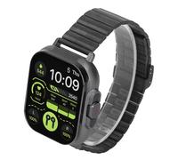 Ausla Smart Watch with Earbuds Bluetooth Call Fitness Tracker 2.01 Inch HD Touch Screen ABS PC Silicone 250mAh Magnetic Charging for IOS Sports Daily Use (Black Steel)