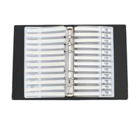 Ausla SMD Capacitor Sample Book, 84 Values 50pcs Each Total 4200pcs COG X7R X5R Types with Organized Pages for Maintenance Teaching Experiment