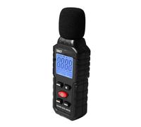 Ausla Sound Level Meter ABS Digital Decibel Meter 30 to 130dB with Capacitive Microphone Backlit LCD Windproof Hood for Classroom Office Home Noise Monitoring