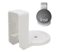 Ausla Speaker Wall Mount, No Screw ABS Speaker Wall Mount Bracket with Cord Management for Living Room Home Theater Gaming Room (white)