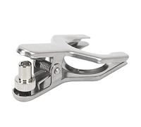 Ausla Spherical Pinch Clamp, 304 Stainless Steel Spherical Joint Clamp Holder with Fixed Top Screw, Strong Grip for Distillation Reflux Setup in Laboratory Teaching Research (40#)