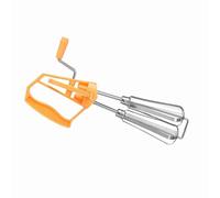 Ausla Stainless Steel Egg Beater Mixer, Whisk for Eggs, Bread, Desserts, Efficient Tool for Kitchen Mixing, Lightweight and Durable (Orange)
