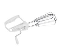 Ausla Stainless Steel Egg Beater Mixer, Whisk for Eggs, Bread, Desserts, Efficient Tool for Kitchen Mixing, Lightweight and Durable (White)