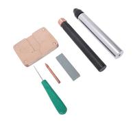 Ausla Starter Flint Knapping Set 6 Pieces Stone Tool Kit with Ergonomic Handle for Beginners Pros Obsidian Chert Crafting