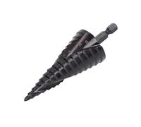 Ausla Step Drill Bit HSS M2 Spiral Groove Drill Bit 9 Steps 4 20mm Hex Shank 118 Degree Point for Metal Wood Plastic Cordless Drills Electricians Installers (15 Steps(4-32mm))