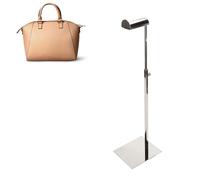 Ausla Stylish Stainless Steel Handbag Display Rack, Purse Display Stand, for Clothing Shops Shopping Malls (Stainless steel)