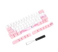 Ausla Sublimation Keycap PBT Keycap Set 73PCS Five Sided Dye Sublimation Cherry Profile Mechanical Keyboard Accessory for Custom Keyboard Users Home Office Gaming (#2)