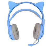 Ausla SYG25 Cat Ear Gaming Headset, USB and 3.5mm Gaming Headphone with Adjustable Volume and Mute, Clear Sound for PC and Console Gamers (#12)