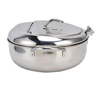 Ausla Tempura Frying Pot, 304 Stainless Steel Deep Fryer with Thermometer, Perfect for Induction Cookers, Family Picnics, and Home Cooking (304 stainless steel #24cm)