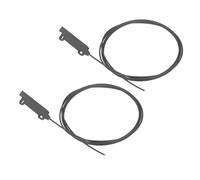 Ausla Transmissive Type Fiber Optic Sensor ABS Metal Optical Fiber Sensor 40mm Axes Width 2m Free Cut Cable R2mm Bend 40°F to 122°F for Industrial Detection